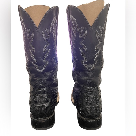 Stetson Men’s Black Alligator Cowboy Boots - Picture 10 of 15